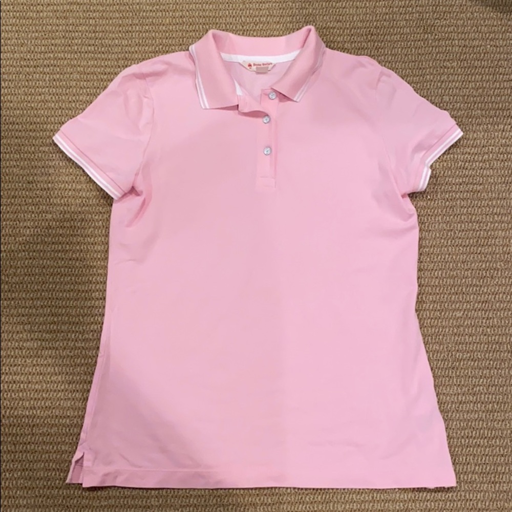 Pink polo brooks brothers short sleeve